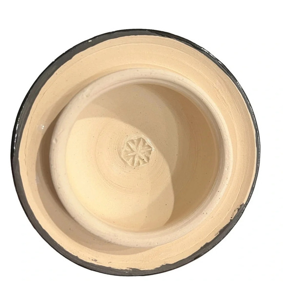 Handmade American Studio Pottery Dog Treat Jar Red Dog Fire Hydrant Marked - Picture 4 of 7